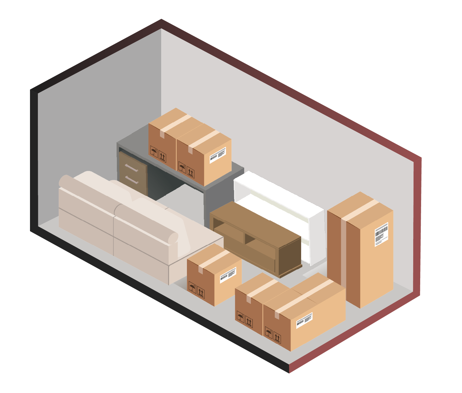 Illustration of a 10×5 storage unit