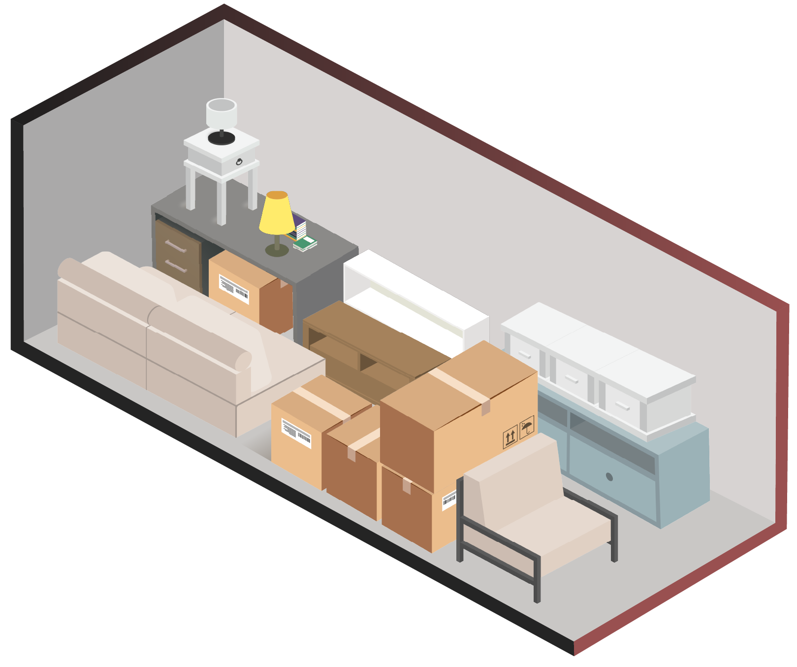 Illustration of a 10×8 storage unit